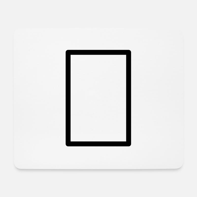 Mahjong White Dragon - Mousepad (Querformat) - Weiß
