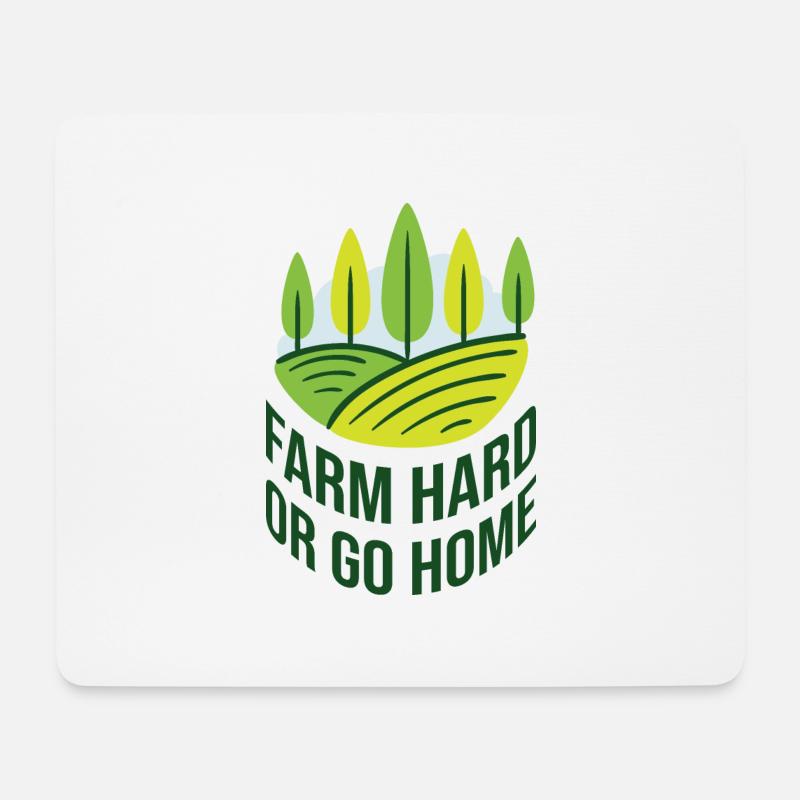Landwirtschaft: ein harter Job - Mousepad (Querformat) - Weiß