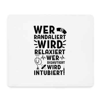 Wird relaxiert Krankenschwester Krankenhaus - Mousepad (Querformat) - Weiß - Vorne