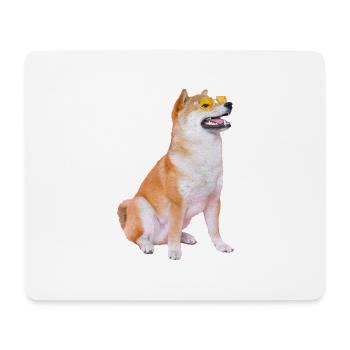 Sunglasses Shiba - Mousepad (Querformat) - Weiß - Vorne