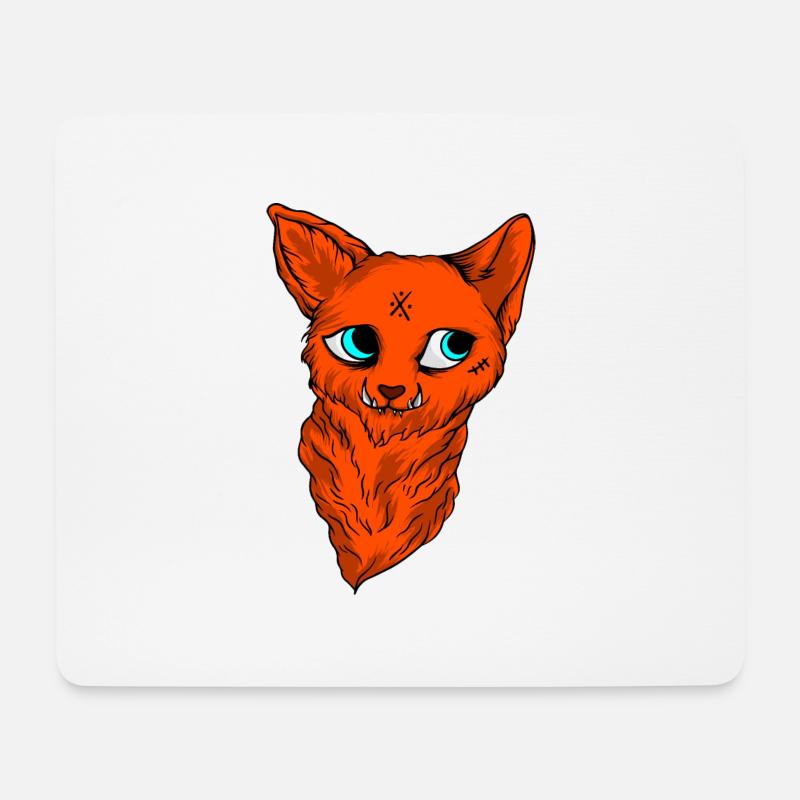 Lustige Katzen 5 - Mousepad (Querformat) - Weiß