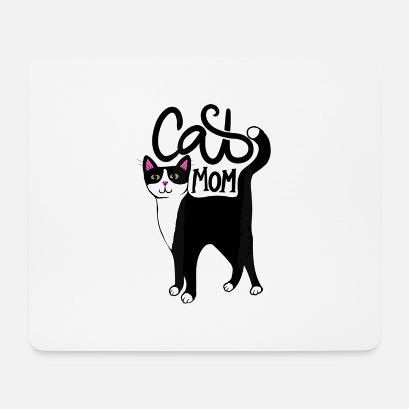 Katzen Mutter Cat Mom Mama - Mousepad (Querformat) - Weiß