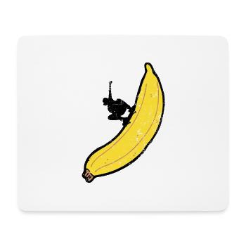 Banana Skateboarder Skater Sk8 Retro Skateboard - Mousepad (Querformat) - Weiß - Vorne