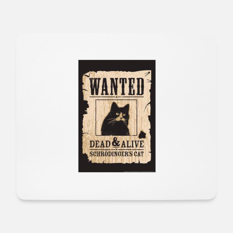 Schrodinger's Cat - Mouse Pad (horizontal) - white
