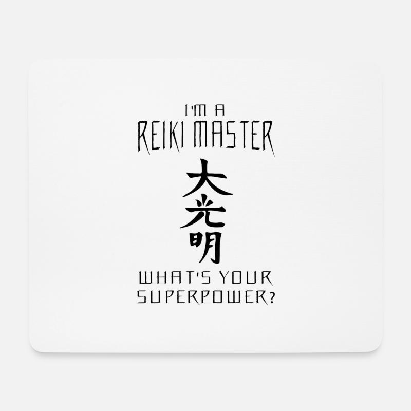 Reiki Meister Superkraft | Reikimeister Geschenke - Mousepad (Querformat) - Weiß