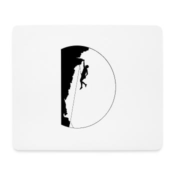 Climb on (He, clear) - Mousepad (Querformat) - Weiß - Vorne