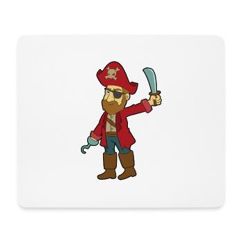 Pirat - Mousepad (Querformat) - Weiß - Vorne