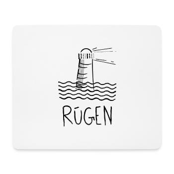 Leuchtturm am Meer Rügen - Mousepad (Querformat) - Weiß - Vorne