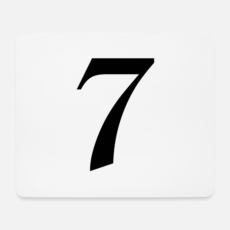 7 - Mousepad (Querformat) - Weiß