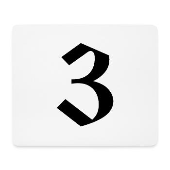 3 - Tapis de souris (format paysage) - blanc - Devant