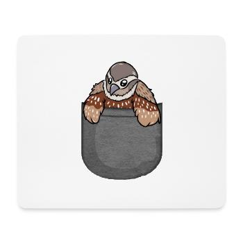 Japanische Legewachtel Brusttasche - Mousepad (Querformat) - Weiß - Vorne