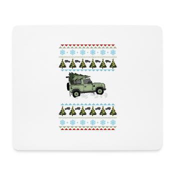 Defender 90 - Christmas tree - Mouse Pad (horizontal) - white - Front