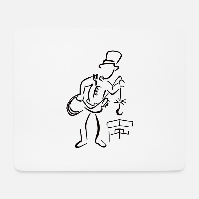 Schornsteinfeger Kaminkehrer Essenkehrer Geschenk - Mousepad (Querformat) - Weiß