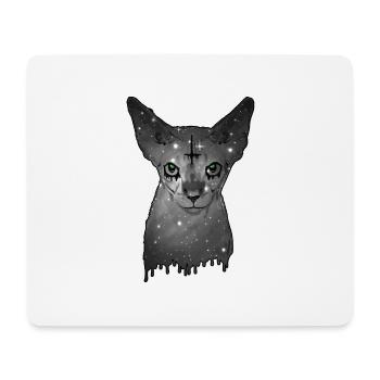 Ägyptische Katze Sphynx Cat - Mousepad (Querformat) - Weiß - Vorne