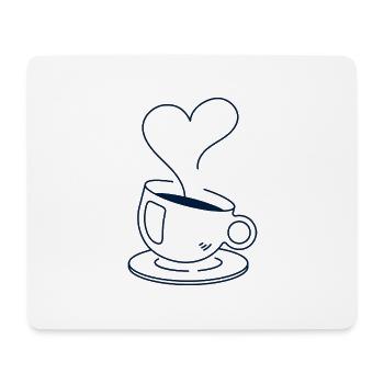 Coffee Love - Mouse Pad (horizontal) - white - Front