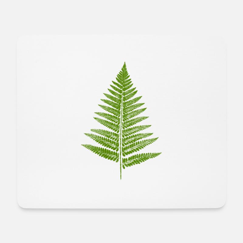 Farn Blatt - Mousepad (Querformat) - Weiß