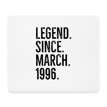 Legend Since March 1996 - Mouse Pad (horizontal) - white - Front