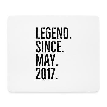 Legend Since May 2017 - Mouse Pad (horizontal) - white - Front