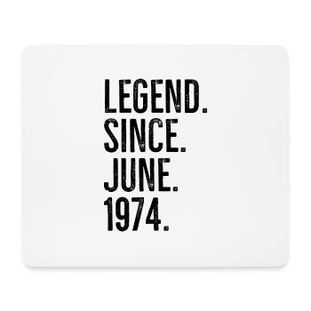 Legend Since June 1974 - Mouse Pad (horizontal) - white - Front