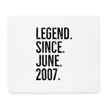 Legend Since June 2007 - Mouse Pad (horizontal) - white - Front