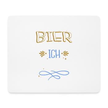 malz feiern trinken haustier kneipensport cool - Mousepad (Querformat) - Weiß - Vorne