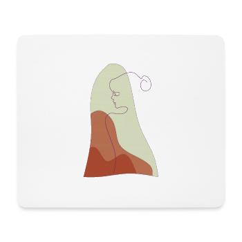 solitude - Tapis de souris (format paysage) - blanc - Devant