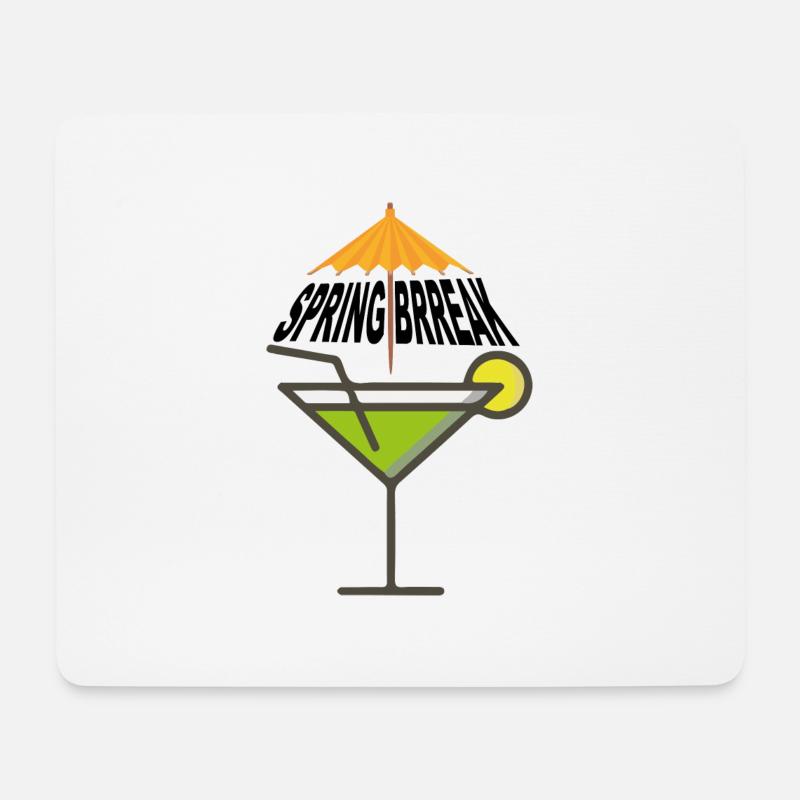 Spring Break - Mousepad (Querformat) - Weiß