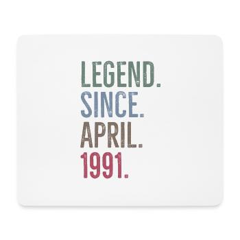 Legende seit April 1991 - Mousepad (Querformat) - Weiß - Vorne