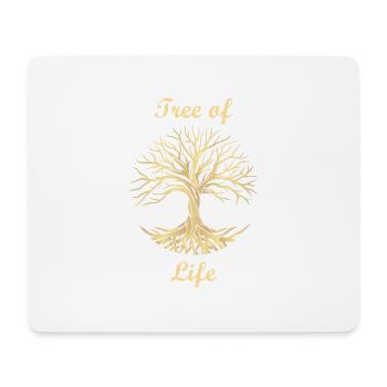 Baum des Lebens nordische Mythologie Geschenk - Mousepad (Querformat) - Weiß - Vorne
