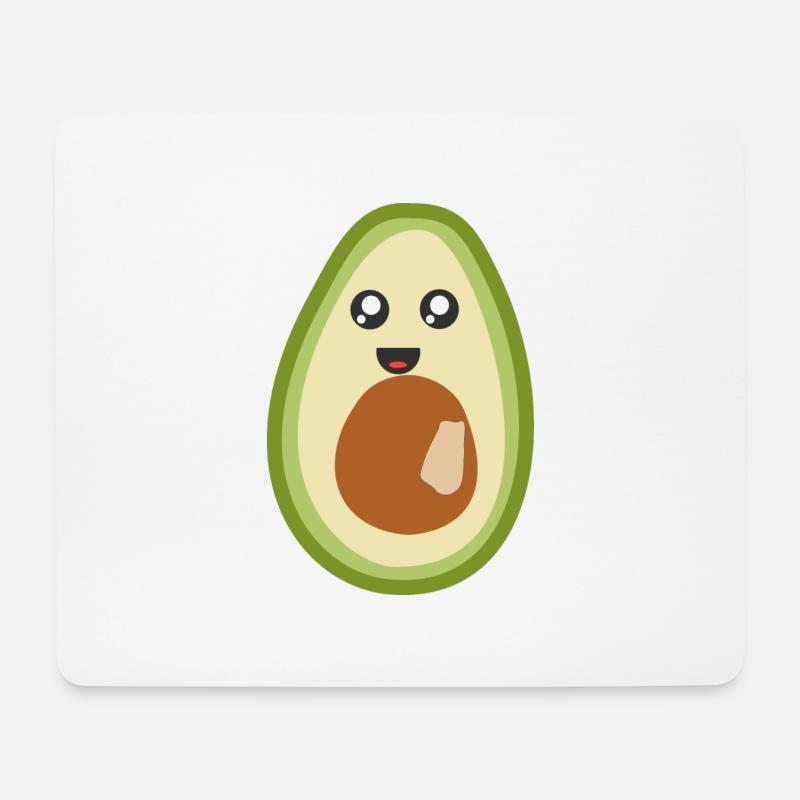 Stylishes Avocado design - Mousepad (Querformat) - Weiß