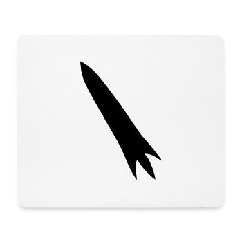 Raumfahrzeug Rakete Weltraum Weltraumflug Vektor - Mousepad (Querformat) - Weiß - Vorne