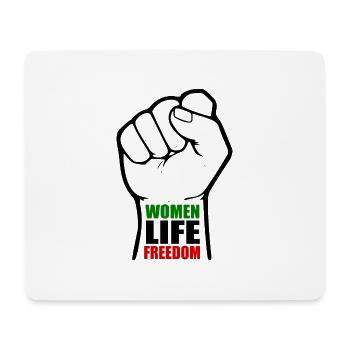 Women life freedom - Tapis de souris (format paysage) - blanc - Devant