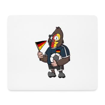 Deutscher Gorilla - Mousepad (Querformat) - Weiß - Vorne