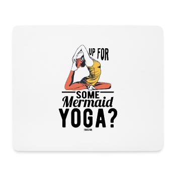 Méditation Yoga Mermaid Sports - Tapis de souris (format paysage) - blanc - Devant