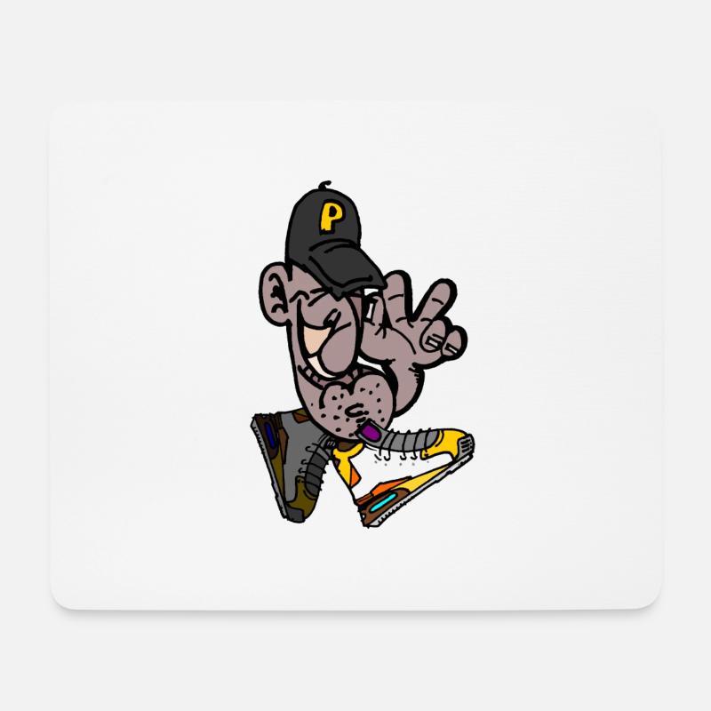 Peopster - Mousepad (Querformat) - Weiß