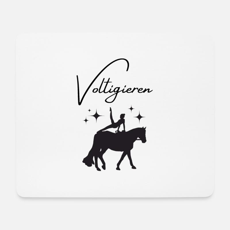 Voltigieren - Mousepad (Querformat) - Weiß