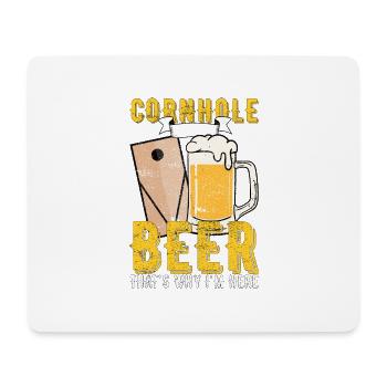 Cornhole Beer Game Gift - Mouse Pad (horizontal) - white - Front