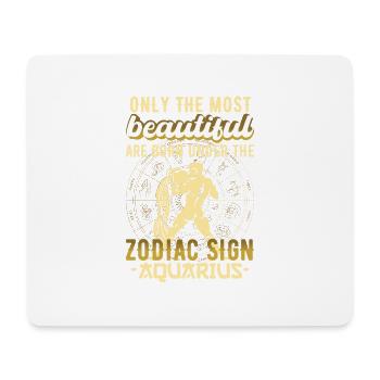 Sternzeichen Wassermann Aquarius Geschenk - Mousepad (Querformat) - Weiß - Vorne