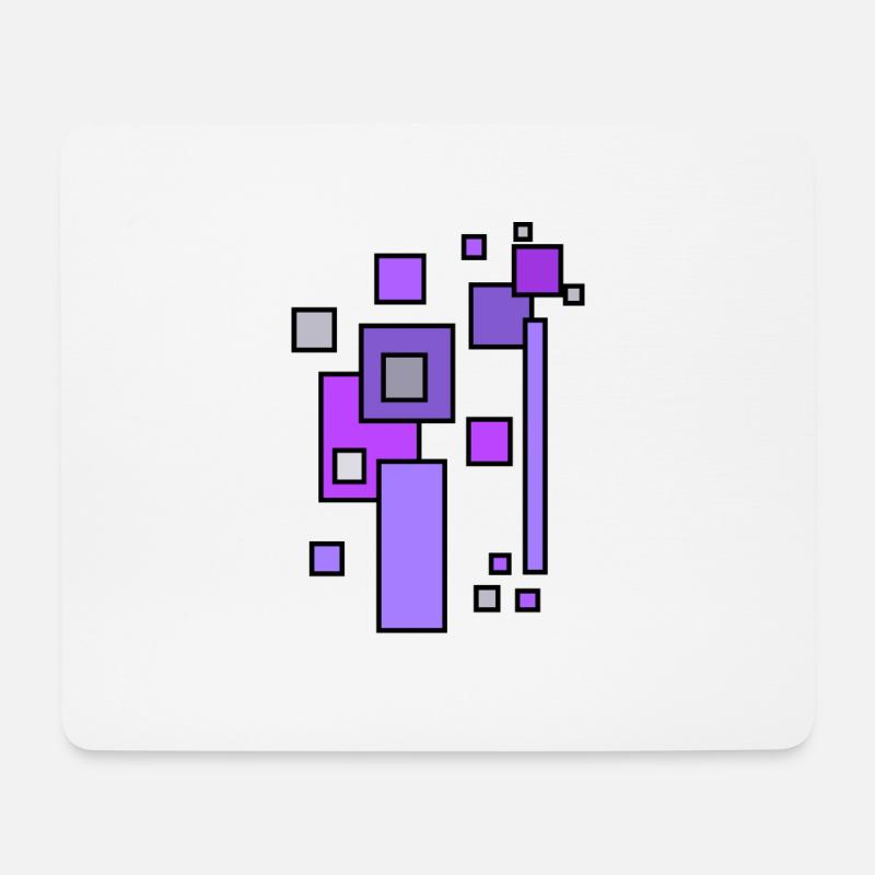 Architektur Bauklötze Muster - LAVENDEL - Mousepad (Querformat) - Weiß