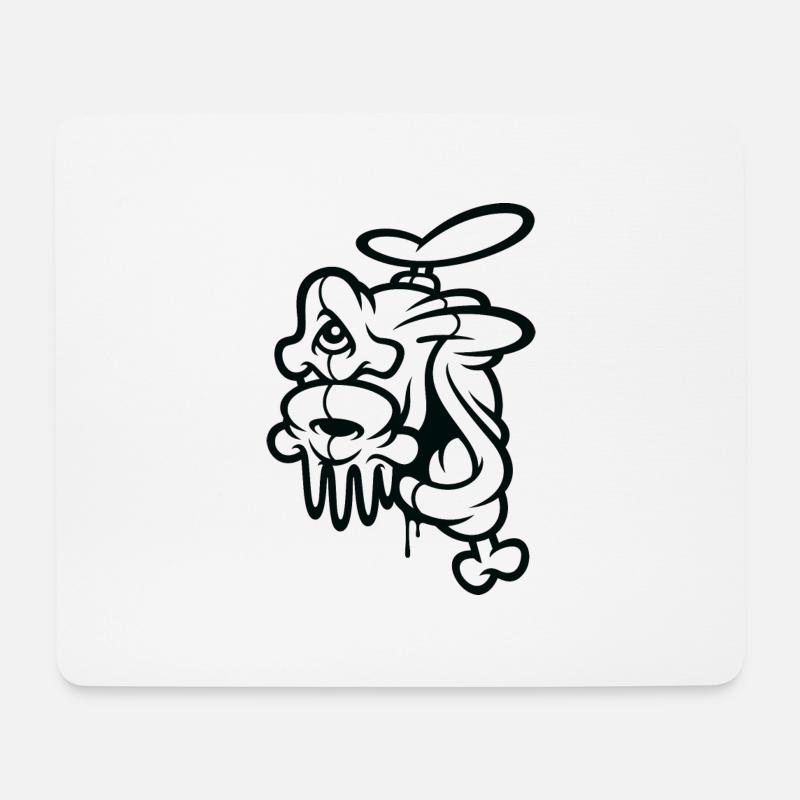 Funny Freak - Mouse Pad (horizontal) - white