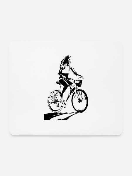 YOUNG BIKE - Mouse Pad (horizontal) - white
