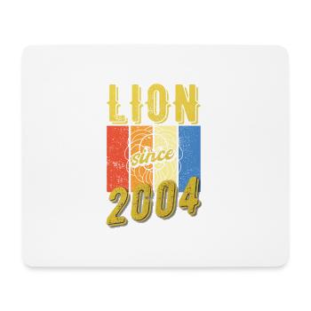 Léo 2004 Zodiac Cadeau d’anniversaire - Tapis de souris (format paysage) - blanc - Devant