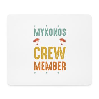 Mykonos Party Crew - Tapis de souris (format paysage) - blanc - Devant