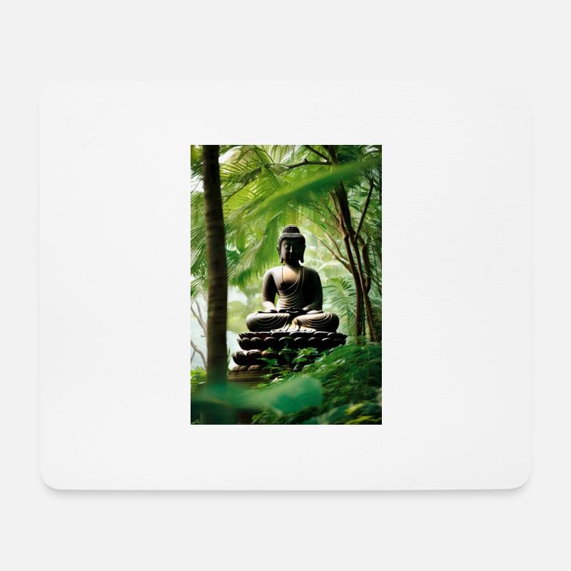 Buddha I - Mouse Pad (horizontal) - white
