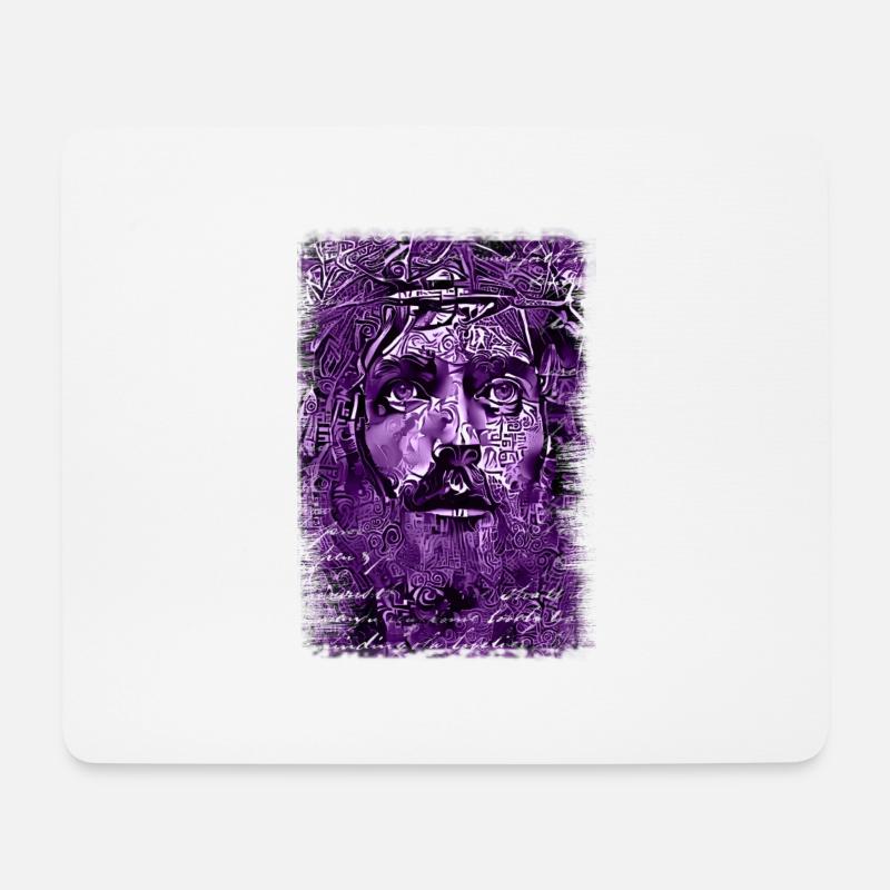Jesus Gott gud Maria Madonna Mariana Jungfrau Maria - Mousepad (Querformat) - Weiß