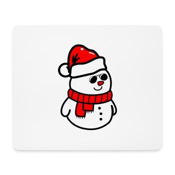 schneemann sonnenbrille - Mousepad (Querformat) - Weiß - Vorne
