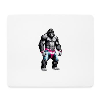 Boxen Gorilla Boxershorts - Mousepad (Querformat) - Weiß - Vorne