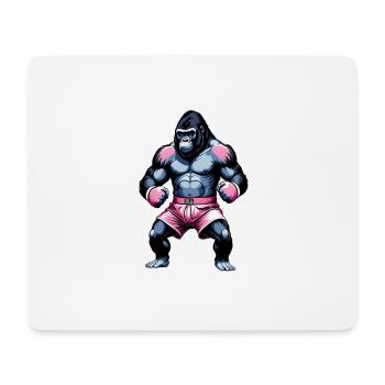 Boxen Gorilla Boxershorts - Mousepad (Querformat) - Weiß - Vorne