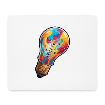 Bulb / Bulb / Brightness / Light - Mouse Pad (horizontal) - white - Front