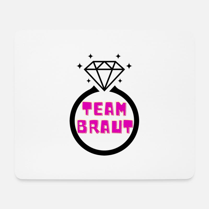 Braut Bride - Mousepad (Querformat) - Weiß